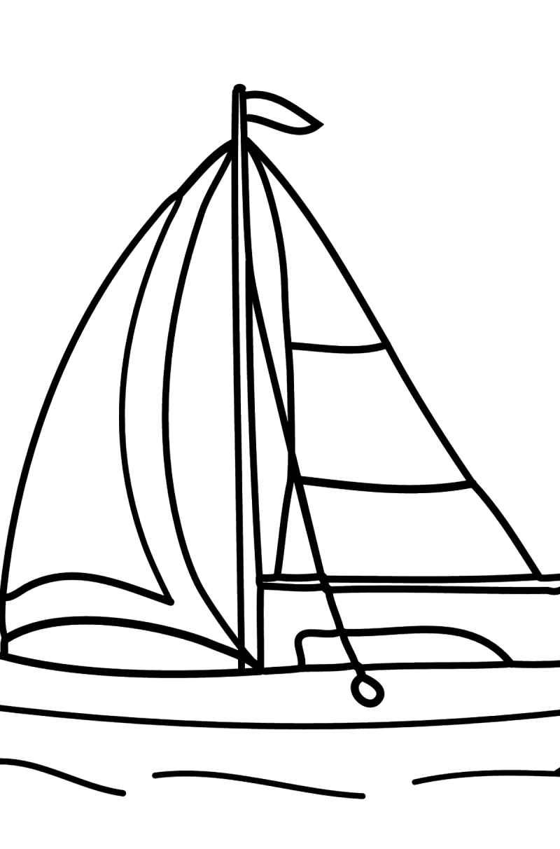 Морской корабль раскраска