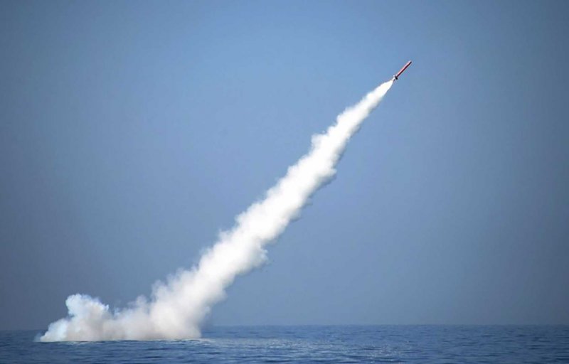 Подводный старт баллистической ракеты