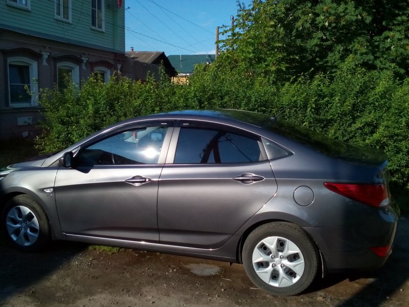 Хендай Солярис 2016 седан серый