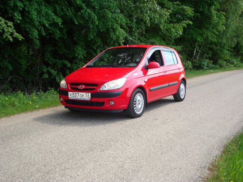 Hyundai Getz красный
