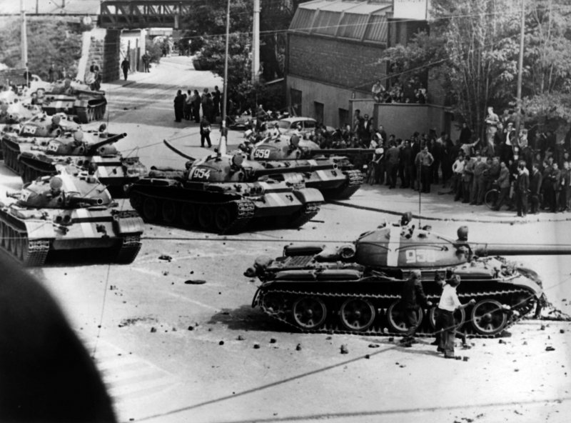 Т-62 В Чехословакии