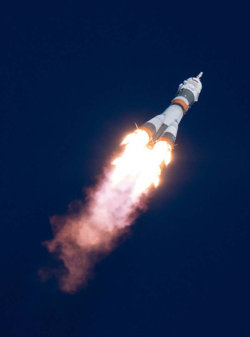 Космический корабль Союз на старте