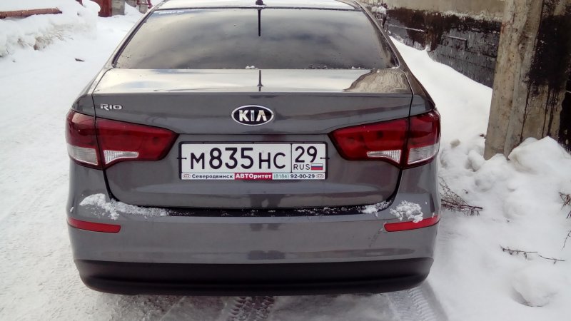 Киа Рио 3 тонировка задних фар