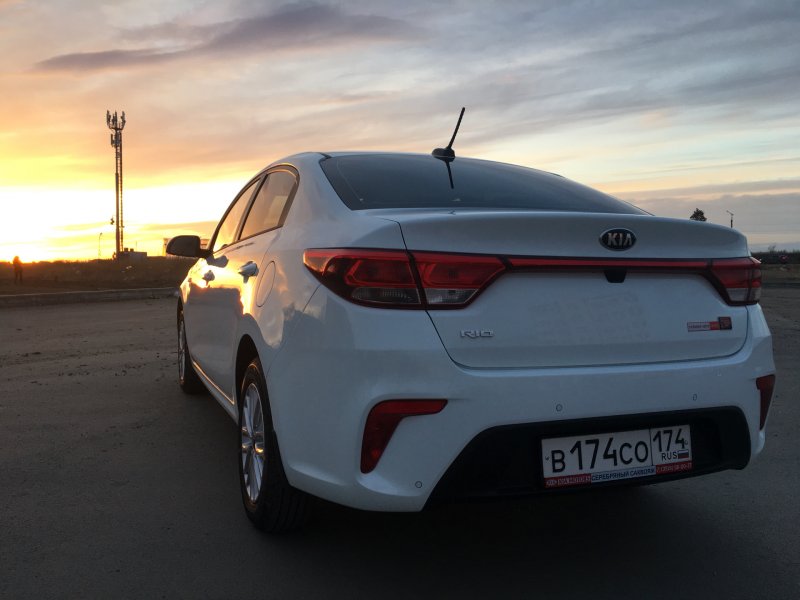 Kia Rio 2018 сзади