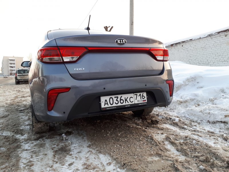 Kia Rio 2017 парктроники