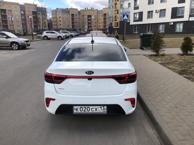 Kio Rio тонировка задних фар