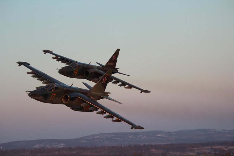 Су-25 ночью
