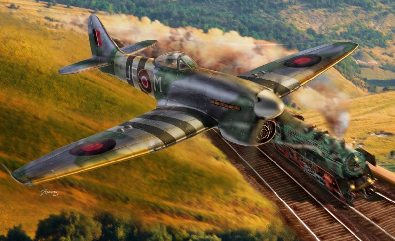 Истребитель Hawker Typhoon арт