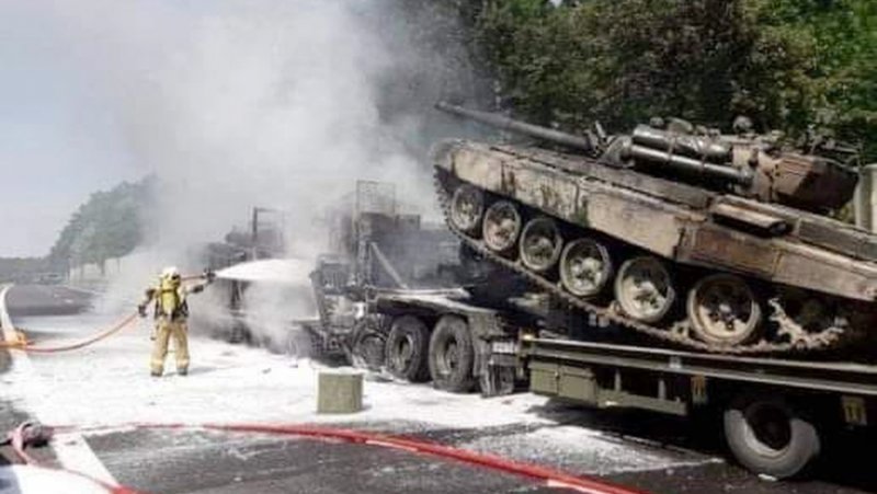 Т-55 подбитый