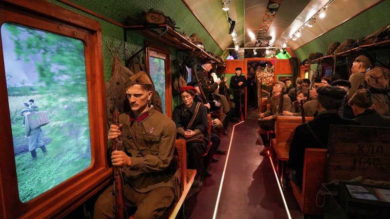 Музей поезд Победы на белорусском вокзале