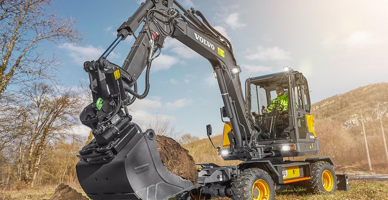 Мини-экскаватор Volvo ew60c