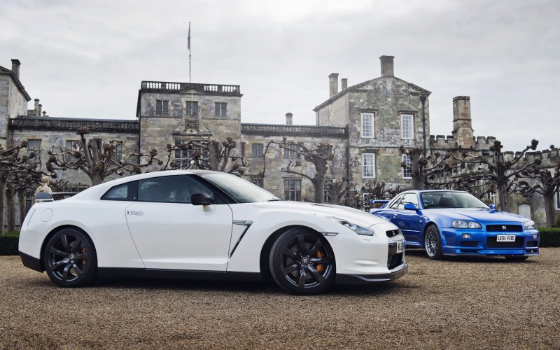 Nissan GTR r35 белый