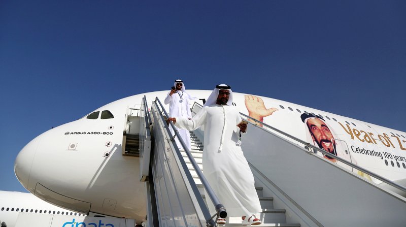 Airbus a380 арабского шейха