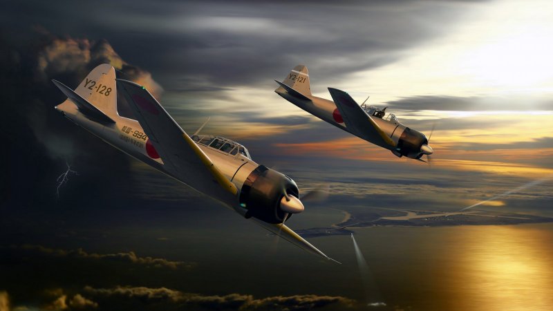 Zero самолет Японии War Thunder