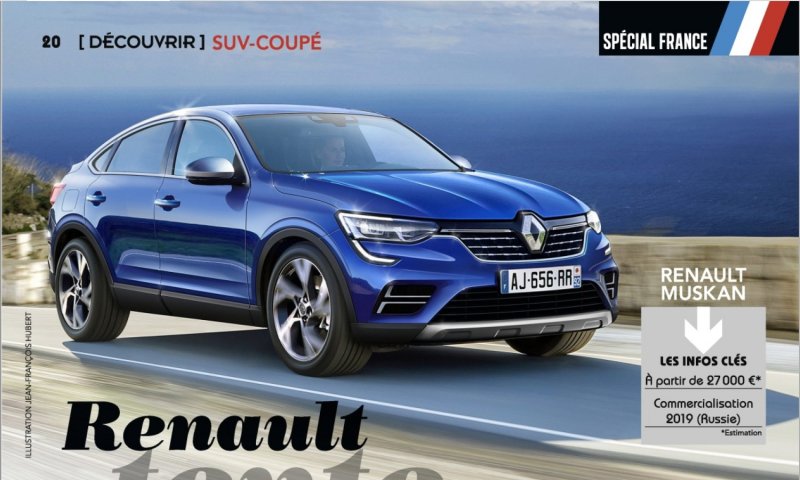 Renault Arcana синий
