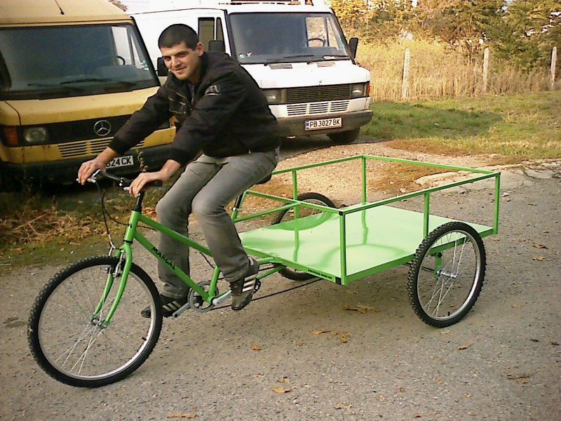 Самодельный грузовой велосипед