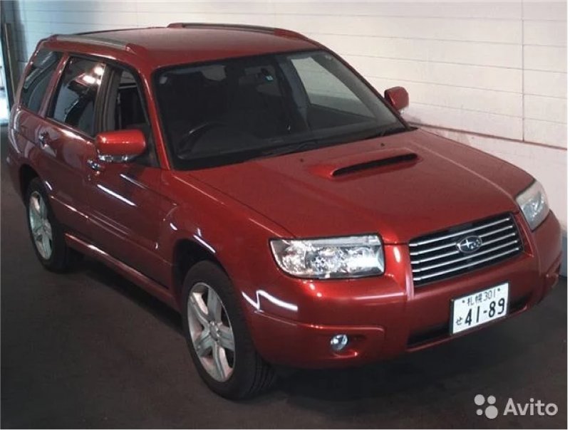 Subaru Forester sg9 красный