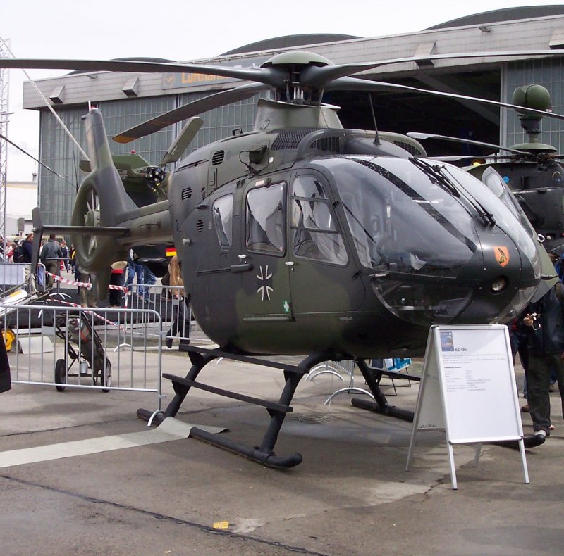 Ec135 вертолет Germany Army кабина
