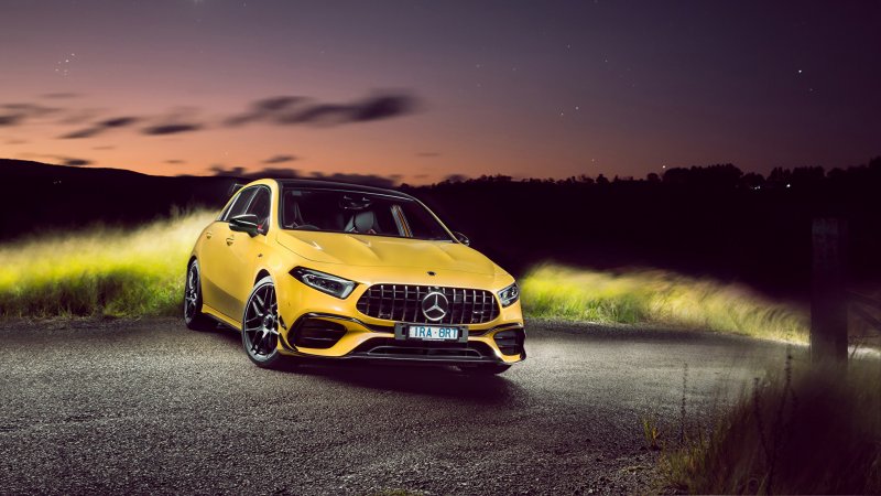 Mercedes-Benz AMG a45 2020 Yellow