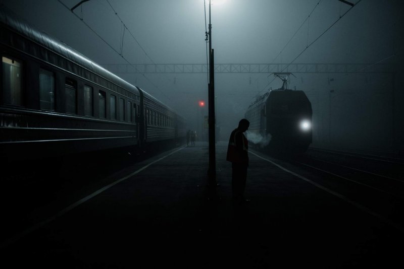 Уходящий поезд