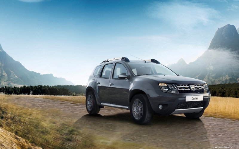 Renault Duster спойлер чистое стекло