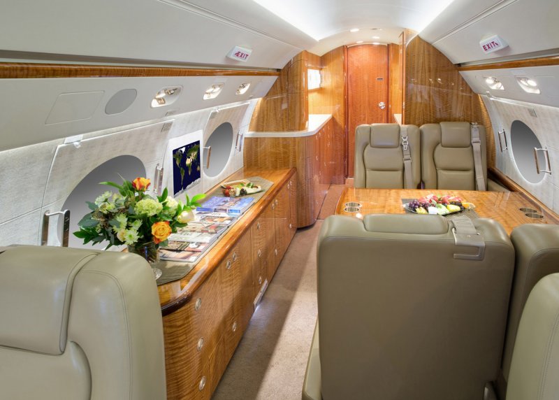 Gulfstream g450 салон