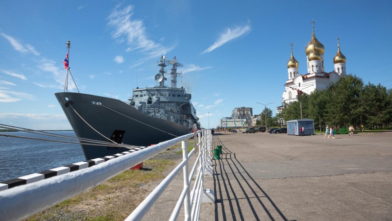 Фрегат Смольный в Архангельске