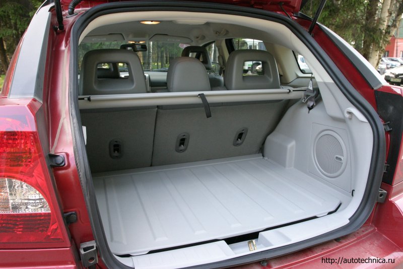 Габариты багажника dodge Caliber
