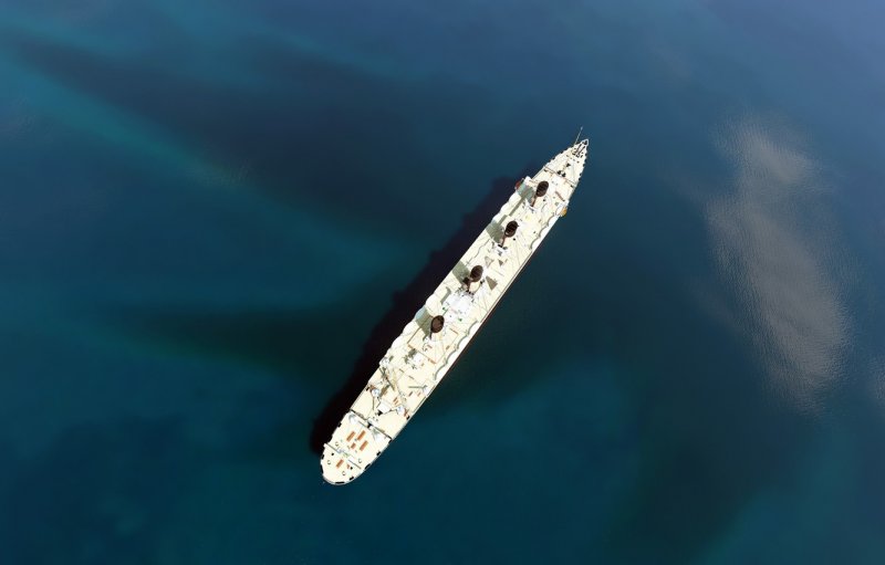 Titanic сверху