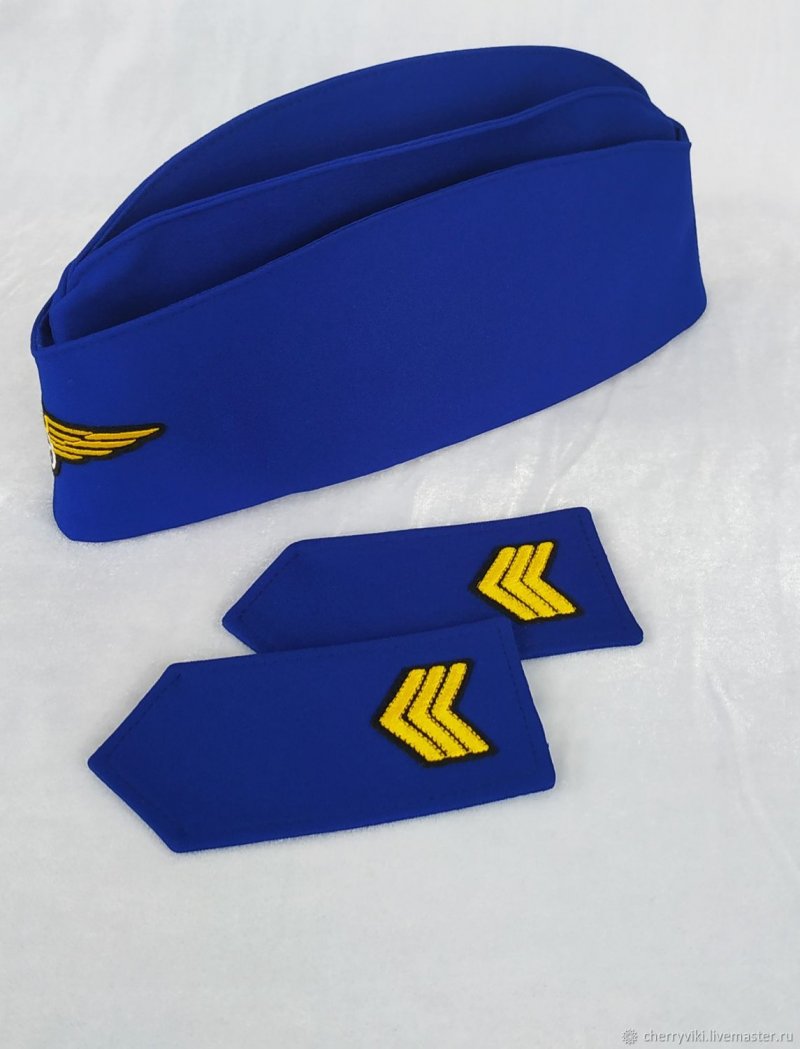 Пилотка детская синяя