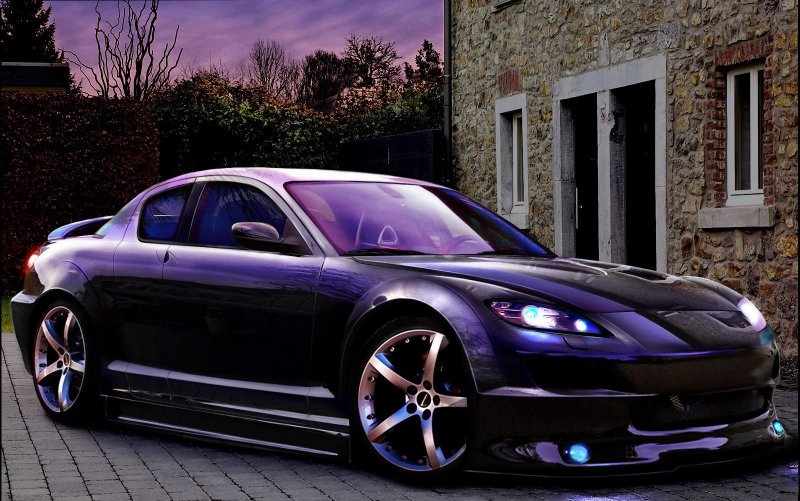 Mazda rx8 фиолетовая