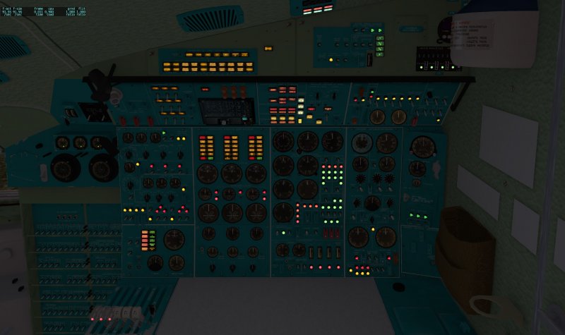 Пульт бортинженера ту-154 б 2