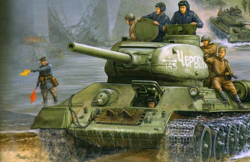 Картина танка т-34