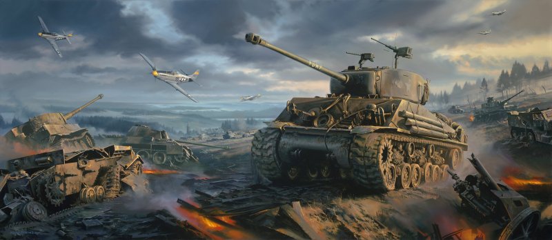 Танковый бой ww2