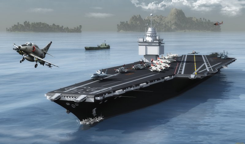 Авианосец Энтерпрайз CVN 65 3d