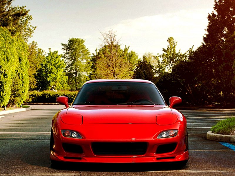 Mazda rx7 красная