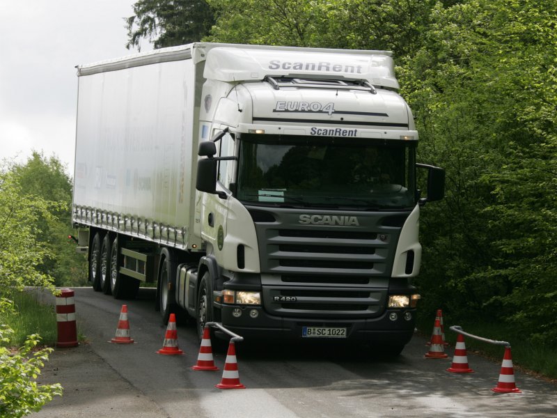 Скания r420 с полуприцепом джамбо