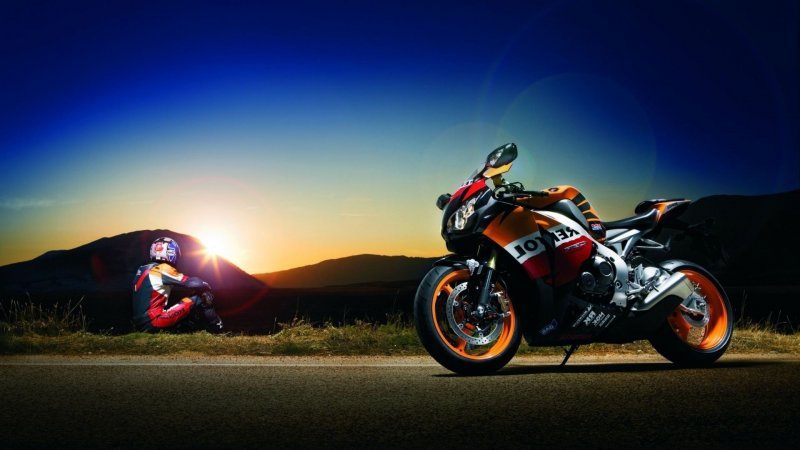 Хонда 1000rr закат