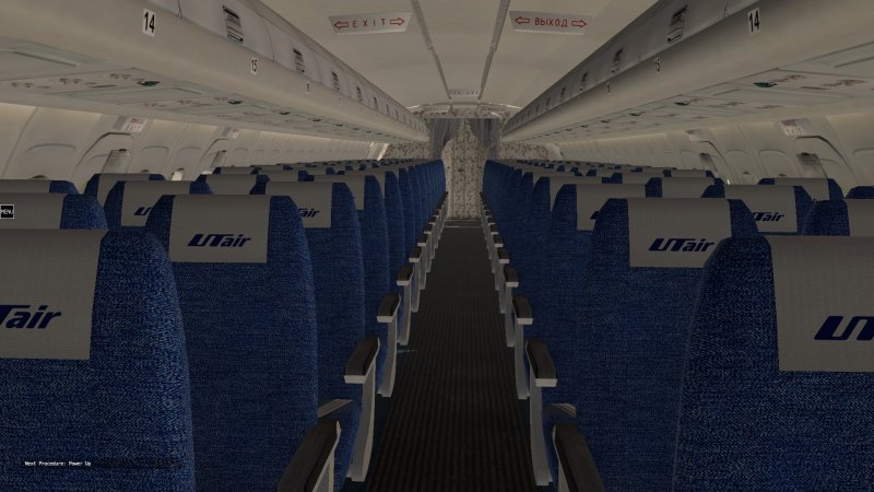 Боинг 767 ЮТЭЙР салон