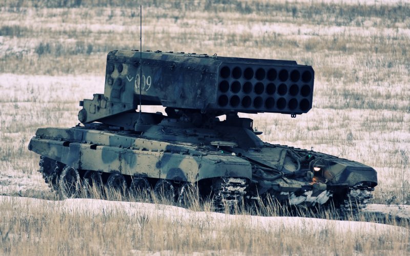 Огнеметная система ТОС-1а Солнцепек
