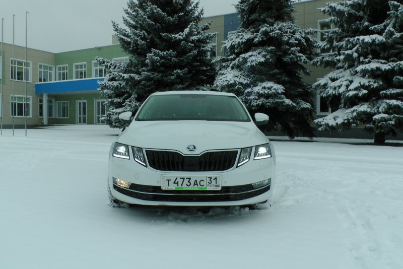 Skoda Octavia a7 белая