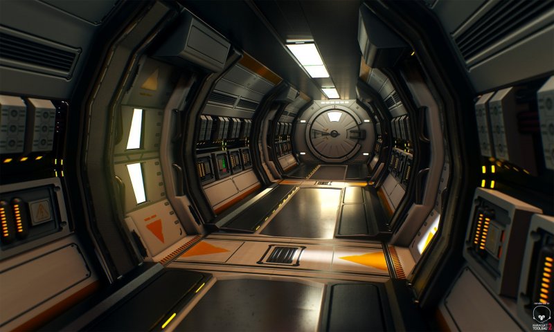 Sci Fi интерьер реакторной