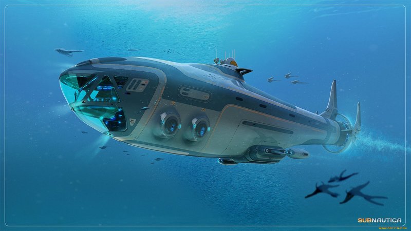 Subnautica подводная лодка акула