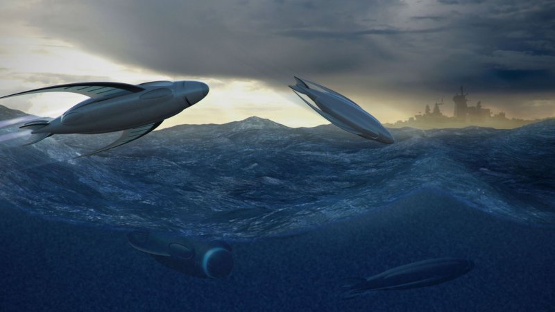 Подводная лодка Sci-Fi Art