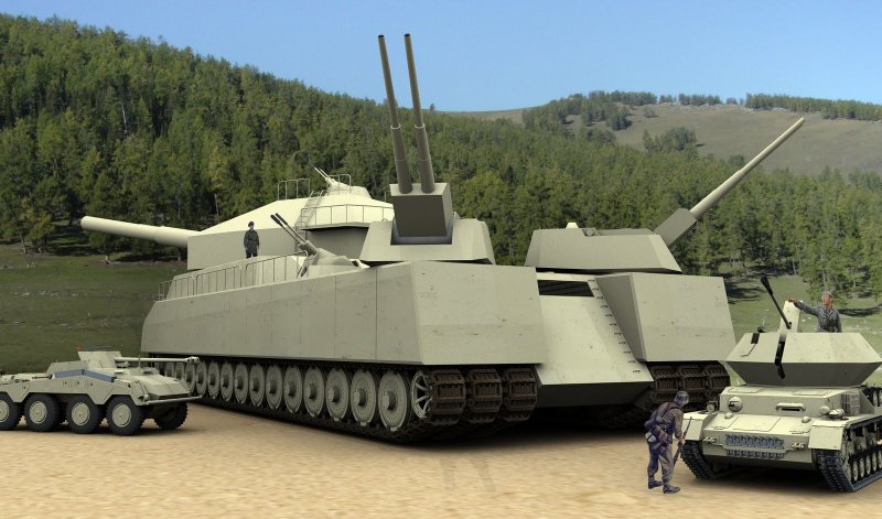 Сверхтяжелый танк p 1000 «Ratte»(