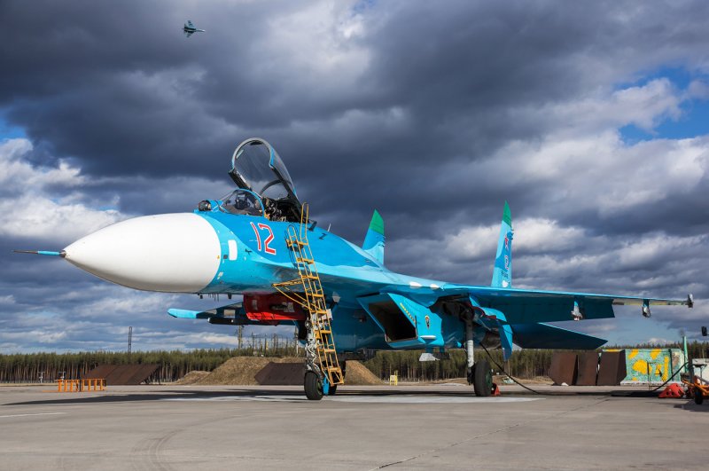 Су-27 в полете