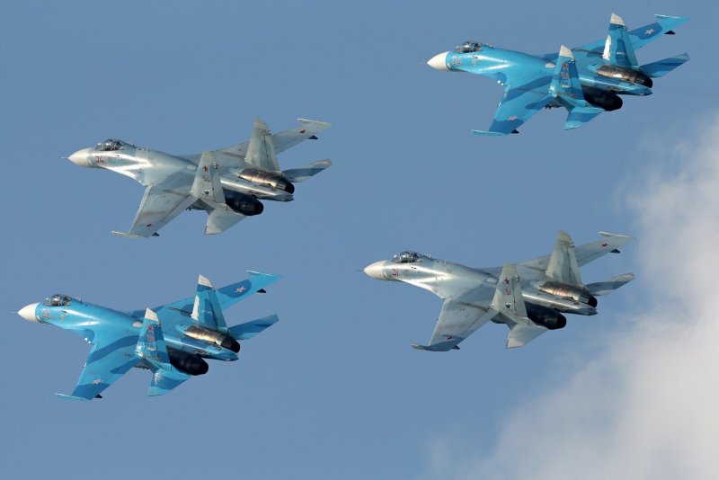 Стрельбы Су-34 на учении под Курганом