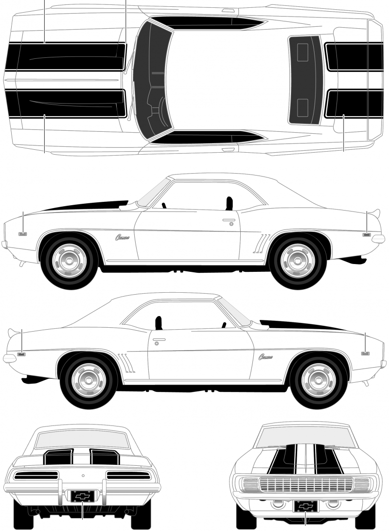Chevrolet Camaro 1969 референс