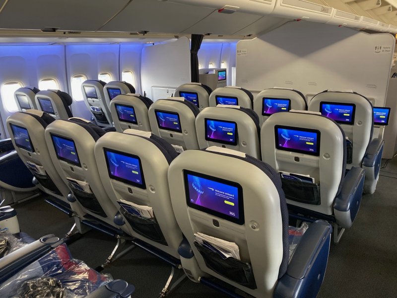 British Airways Boeing 747-400 салон