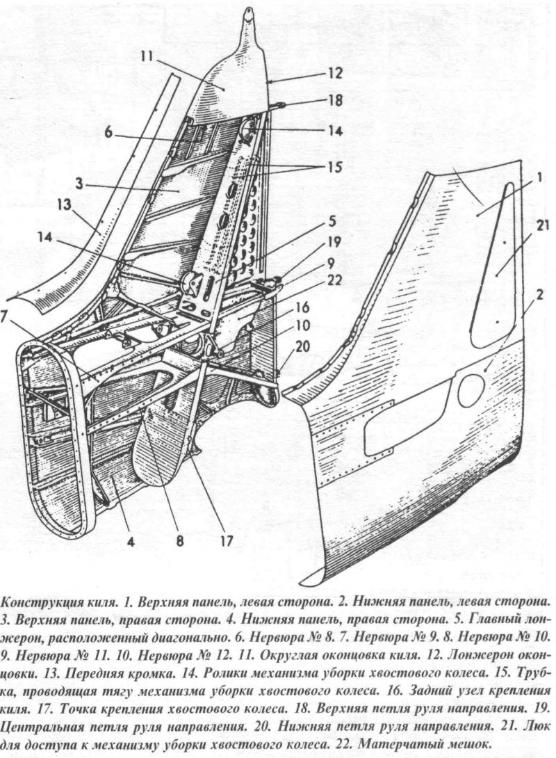 Фюзеляж полумонококовой конструкции